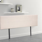Linen Fabric King Bed Headboard Bedhead - Beige