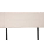 Linen Fabric King Bed Headboard Bedhead - Beige