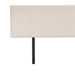 Linen Fabric King Bed Headboard Bedhead - Beige