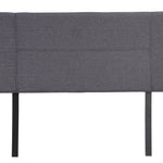 Linen Fabric Queen Bed Headboard Bedhead - Grey
