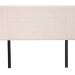Linen Fabric Queen Bed Headboard Bedhead - Beige