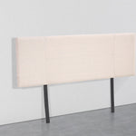 Linen Fabric Double Bed Headboard Bedhead - Beige