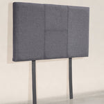 Linen Fabric Single Bed Headboard Bedhead - Grey