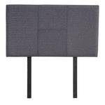 Linen Fabric Single Bed Headboard Bedhead - Grey