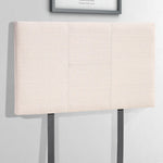 Linen Fabric Single Bed Headboard Bedhead - Beige
