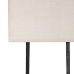 Linen Fabric Single Bed Headboard Bedhead - Beige