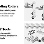 Sliding Barn Door Hardware Stainless Steel