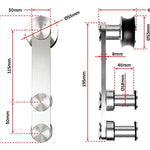 Sliding Barn Door Hardware Stainless Steel