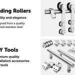 Sliding Barn Door Hardware Stainless Steel