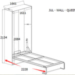Palermo Queen Size Wall Bed