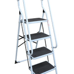 Foldable Non Slip 4 Step Steel Ladder