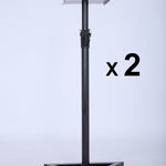 2X PA Studio Monitor Speaker Floor Stand