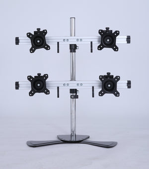 Quad/4/Four XL LCD Monitor Desktop Freestanding Mount Stand