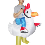 CHICKEN Fancy Dress Inflatable Suit - Fan Operated Costume