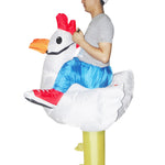 CHICKEN Fancy Dress Inflatable Suit - Fan Operated Costume