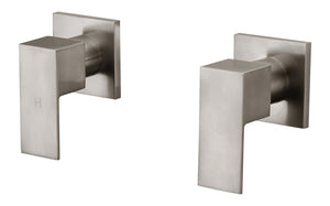 Chrome Bathroom Shower / Bath Mixer Tap Set with Brushed Finish w/ WaterMark