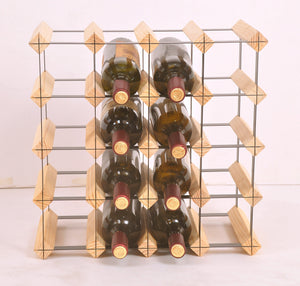 20 Bottle Timber Wine Rack - Complete Wooden Wine Storage System