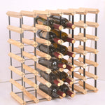 42 Bottle Timber Wine Rack - Complete Wooden Wine Storage System