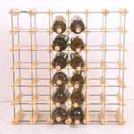 42 Bottle Timber Wine Rack - Complete Wooden Wine Storage System