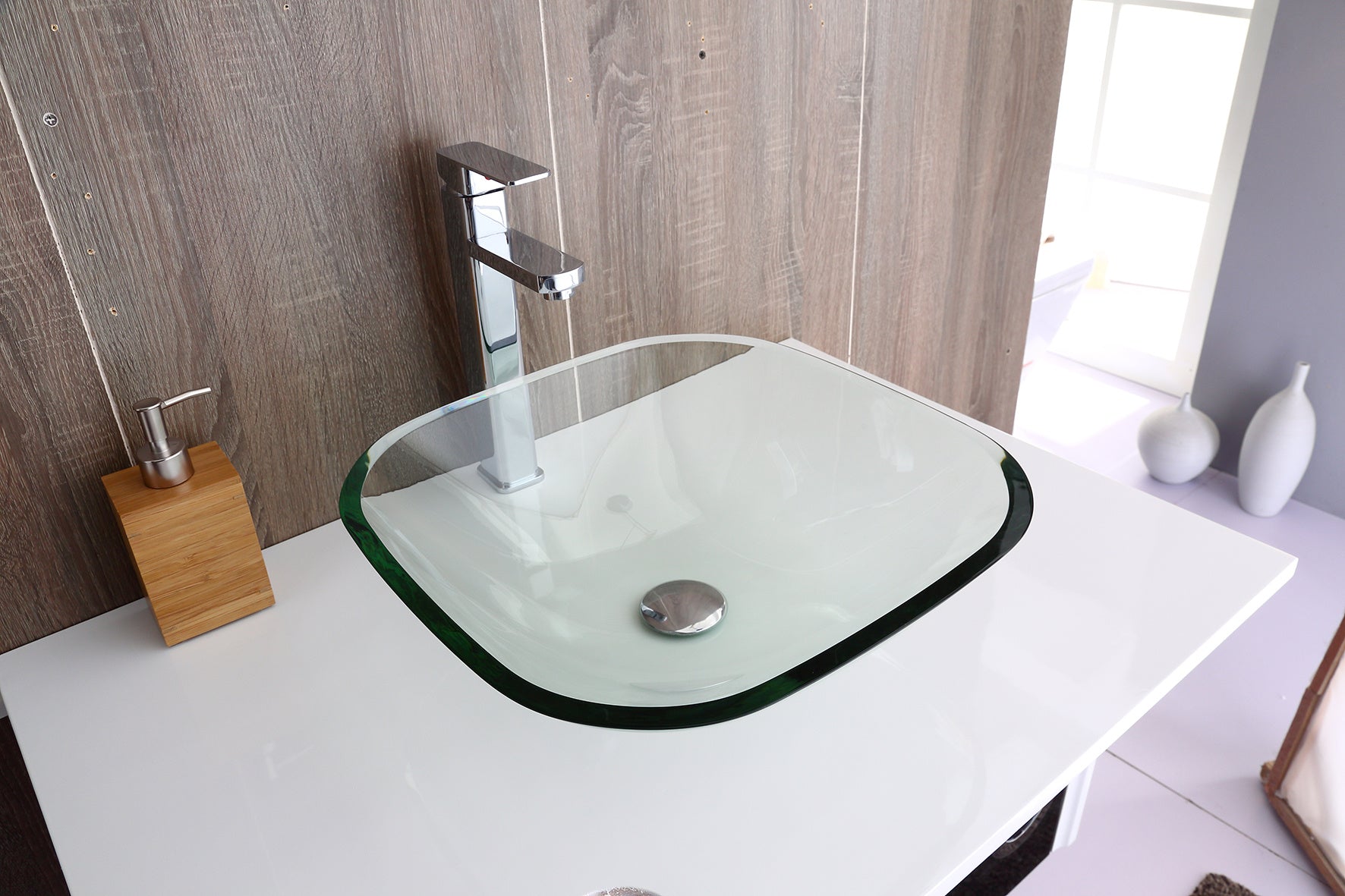 12mm Tempered Glass Above Countertop Basin for Vanity