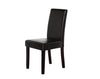 2 x PU Leather Palermo Dining Chairs High Back - Brown
