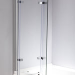 3 Fold Chrome Folding Bath Shower Screen Door Panel 1300mm x 1400mm