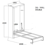 Palermo Double Size Wall Bed