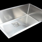 810x505mm Handmade 1.5mm Stainless Steel Undermount / Topmount Kitchen Sink with Square Waste