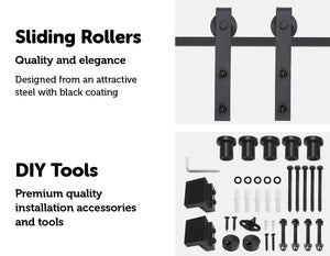 1.8m Sliding Barn Door Hardware