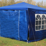 3x3m Gazebo Outdoor Marquee Tent Canopy Blue