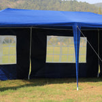 3x6m Gazebo Outdoor Marquee Tent Canopy Blue