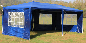 3x6m Gazebo Outdoor Marquee Tent Canopy Blue