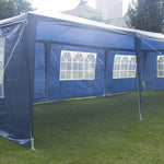 3x9m Wedding Outdoor Gazebo Marquee Tent Canopy Blue