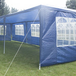 3x9m Wedding Outdoor Gazebo Marquee Tent Canopy Blue
