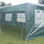 3x9m Wedding Outdoor Gazebo Marquee Tent Canopy Green