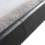 King Single PU Leather Bed Frame Black