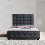 King Single PU Leather Deluxe Bed Frame Black
