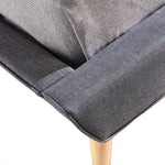 King Linen Fabric Deluxe Bed Frame Grey