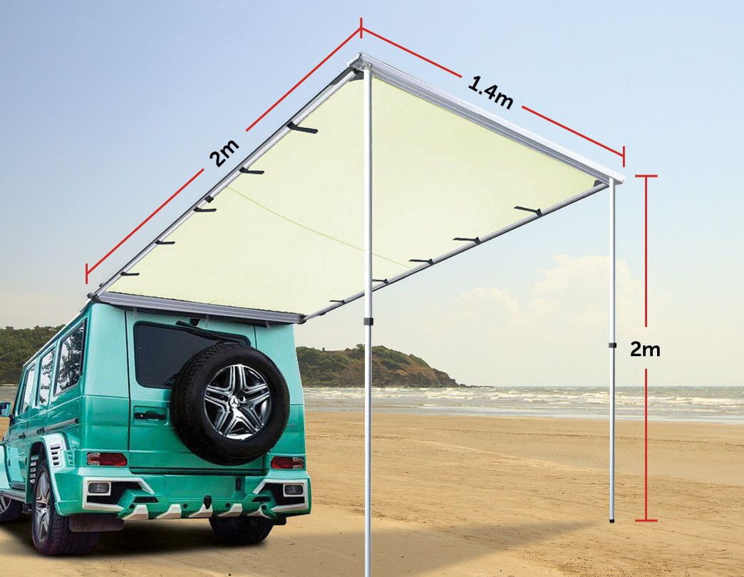 1.4m x 2m Car Side Awning Roof