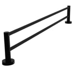 Single Classic Towel Bar Rail Bathroom Electroplated Matte Black Finish