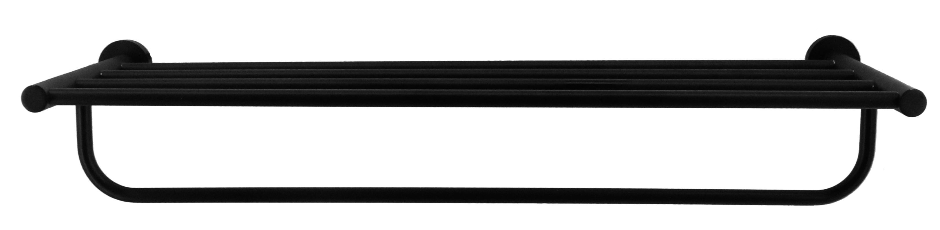 Classic Towel Bar Rail Bathroom Electroplated Matte Black Finish