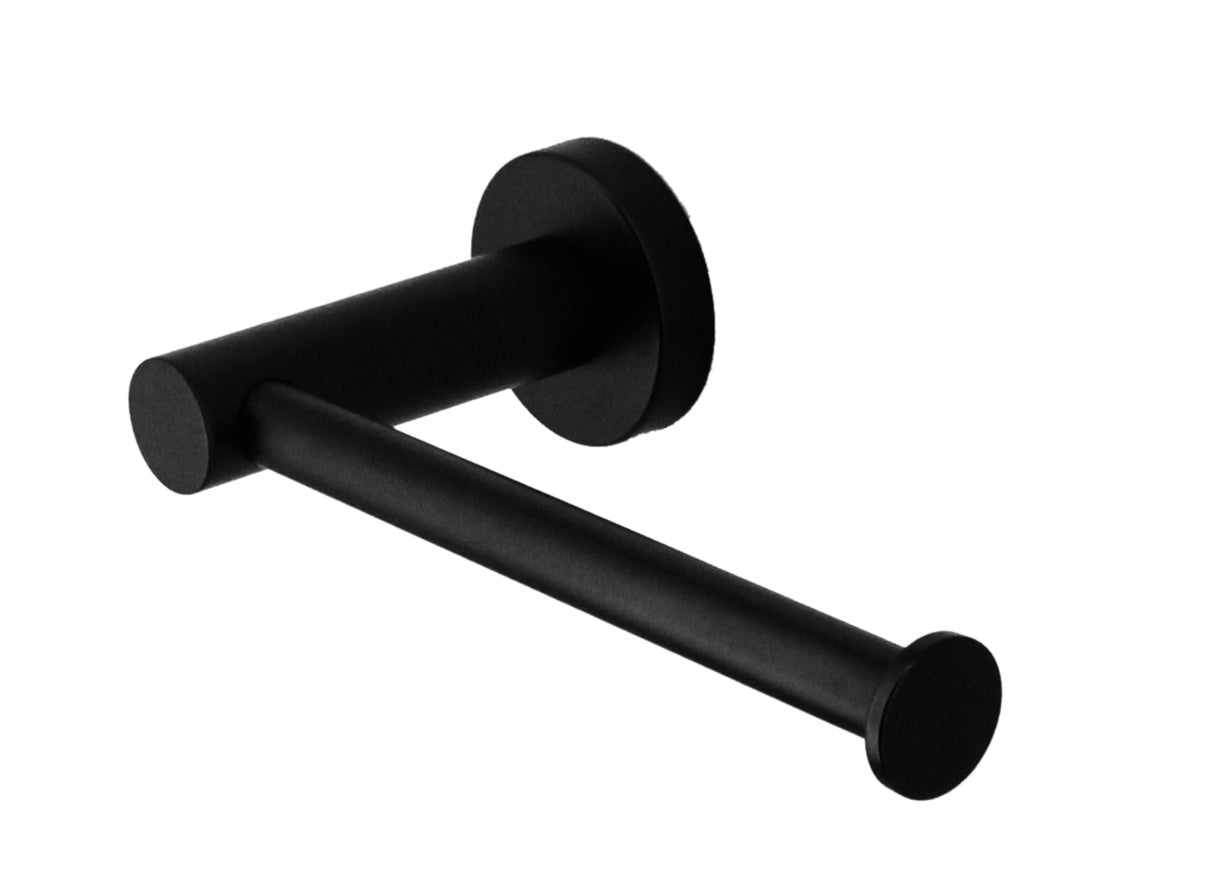 Classic Toilet Paper Holder Bathroom Electroplated Matte Black Finish