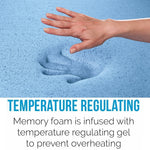 Palermo Single 25cm Gel Memory Foam Mattress - Dual-Layered - CertiPUR-US Certified