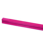 2.45m (8FT) Gymnastics Folding Balance Beam Pink Synthetic Suede