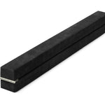 2.45m (8FT) Gymnastics Folding Balance Beam Black Synthetic Suede