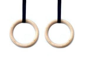 Wooden Gymnastic Rings Olympic Gym Strength Training