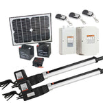 1000KG 10W Solar Double Swing Auto Motor Remote Gate Opener