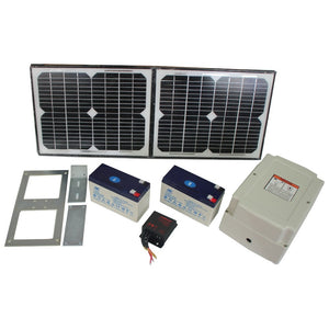 500KG 20W Solar Single Swing Auto Motor Remote Gate Opener