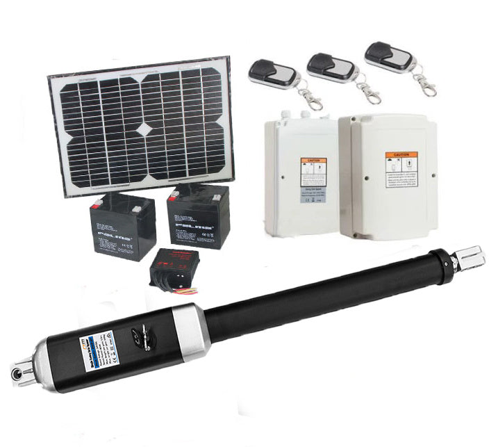 500KG 10W Solar Single Swing Auto Motor Remote Gate Opener