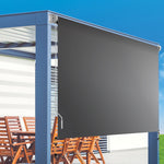 Retractable Straight Drop Roll Down Awning Garden Patio Screen 3.0X2.5M